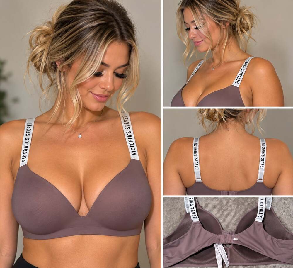 Victoria's Secret Lightly Lined Wireless Bra Mauve Size 36B